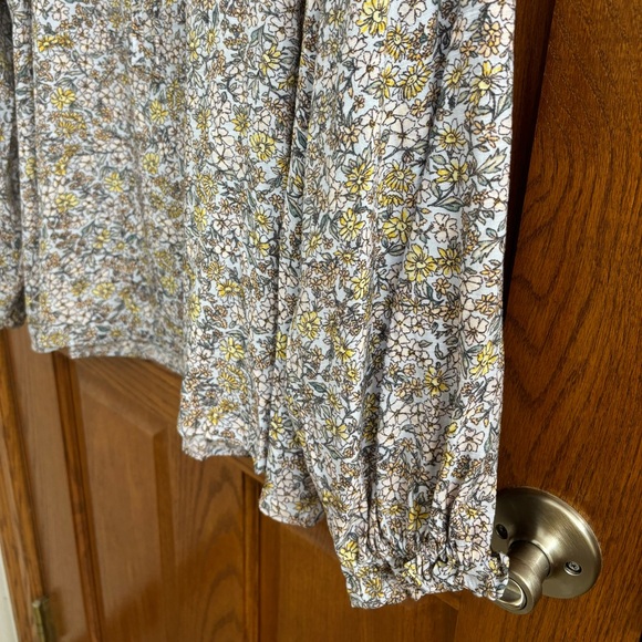 Lauren Conrad Ruffle Neck Peasant Blouse - Picture 3 of 5